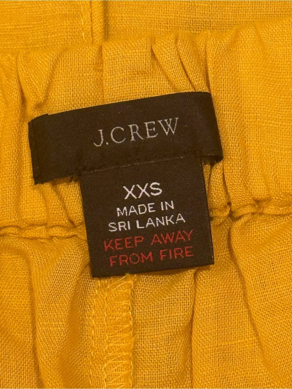 J.CREW LINEN AND COTTON PAJAMA SET - BURNISHED YELLOW - Picture 6 of 10